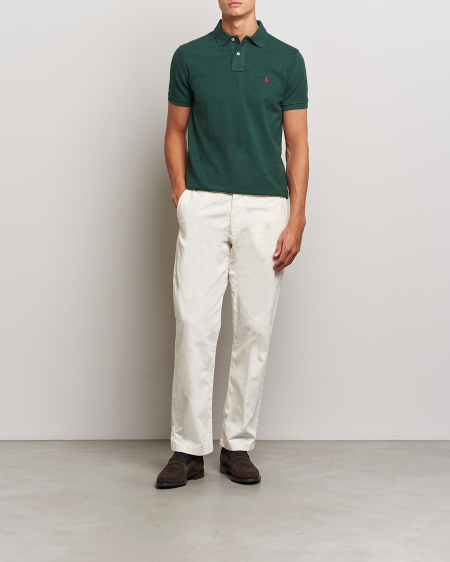 Herr | Pikéer | Polo Ralph Lauren | Custom Slim Fit Polo Scotch Pine Heather