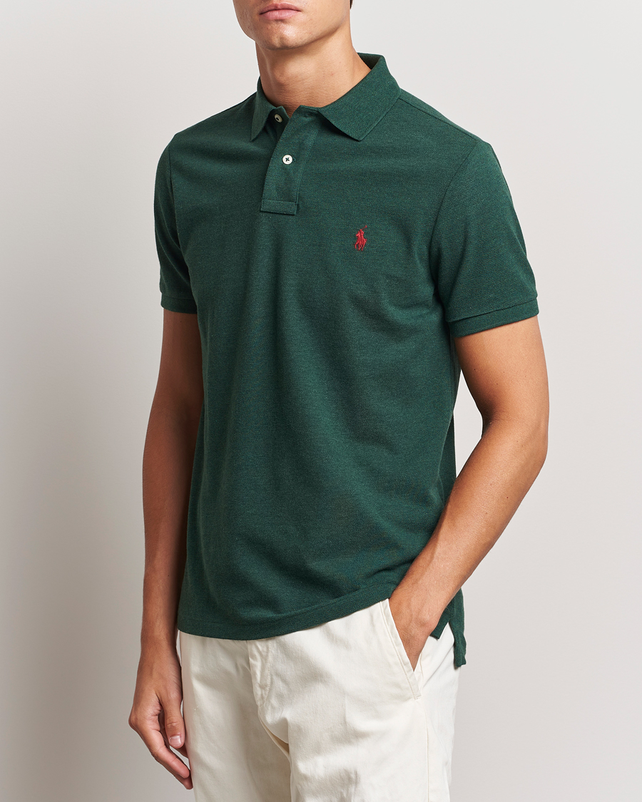 Herr | Pikéer | Polo Ralph Lauren | Custom Slim Fit Polo Scotch Pine Heather