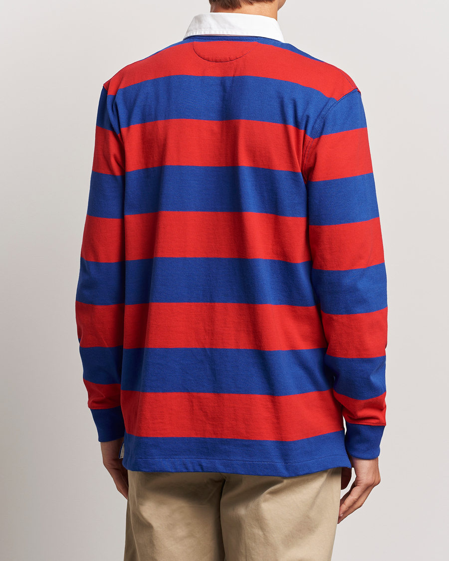 Herr | Tröjor | Polo Ralph Lauren | Jersey Striped Rugger Red/Classic Azure