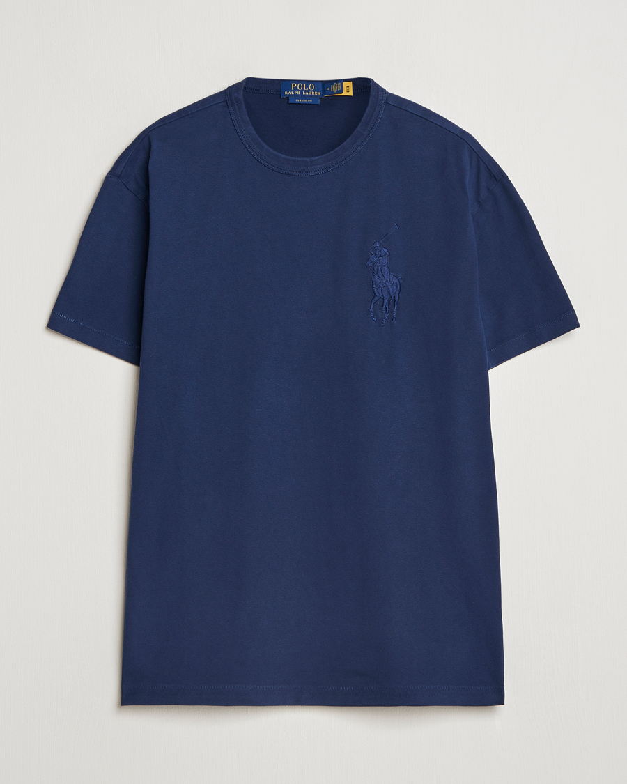 Herr | T-Shirts | Polo Ralph Lauren | Tonal Polo Player Tee Cruise Navy