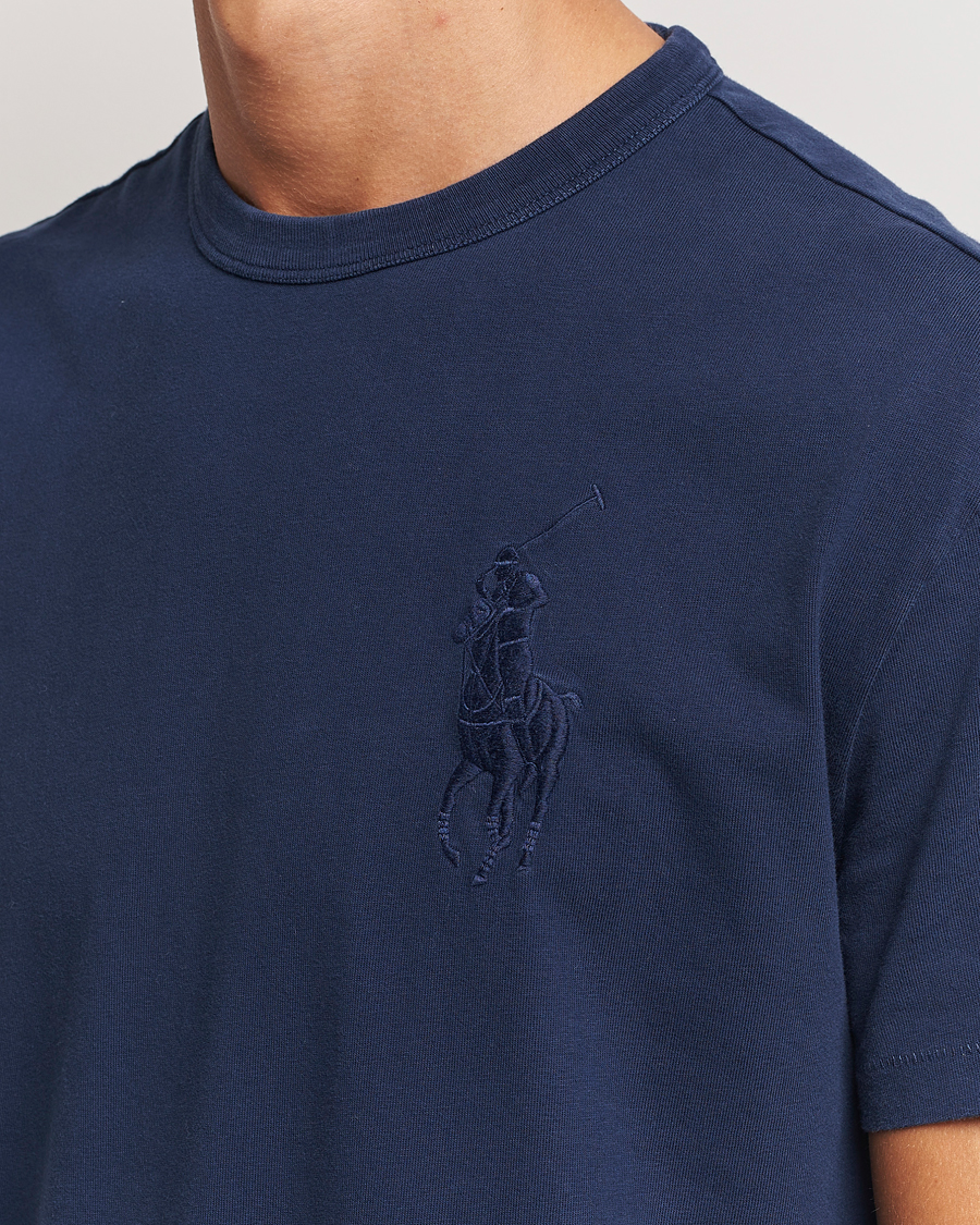 Herr | T-Shirts | Polo Ralph Lauren | Tonal Polo Player Tee Cruise Navy