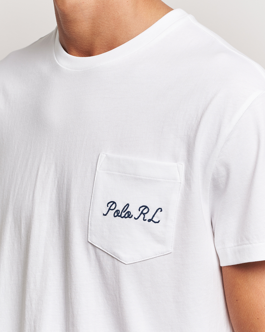 Herr | T-Shirts | Polo Ralph Lauren | Pocket Tee White Varsity Bear