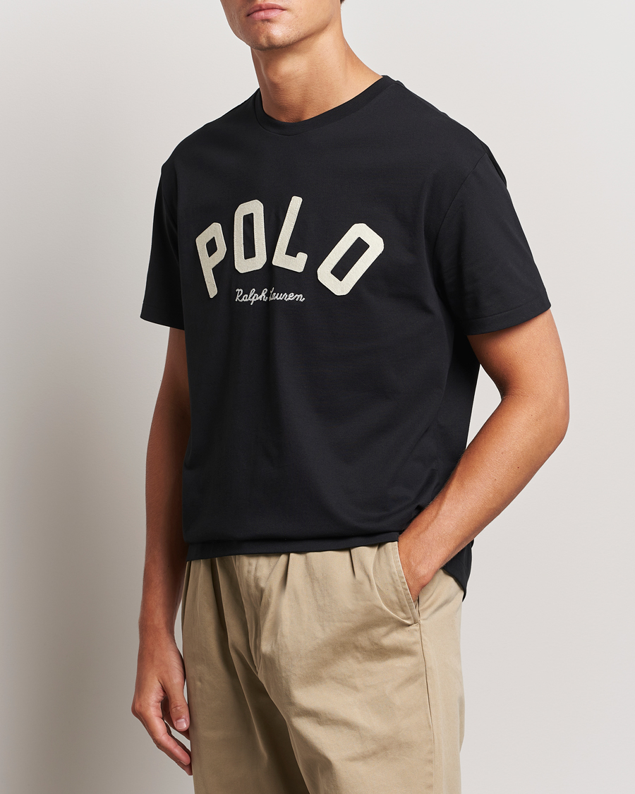 Herr | T-Shirts | Polo Ralph Lauren | RL Varsity Tee Polo Black