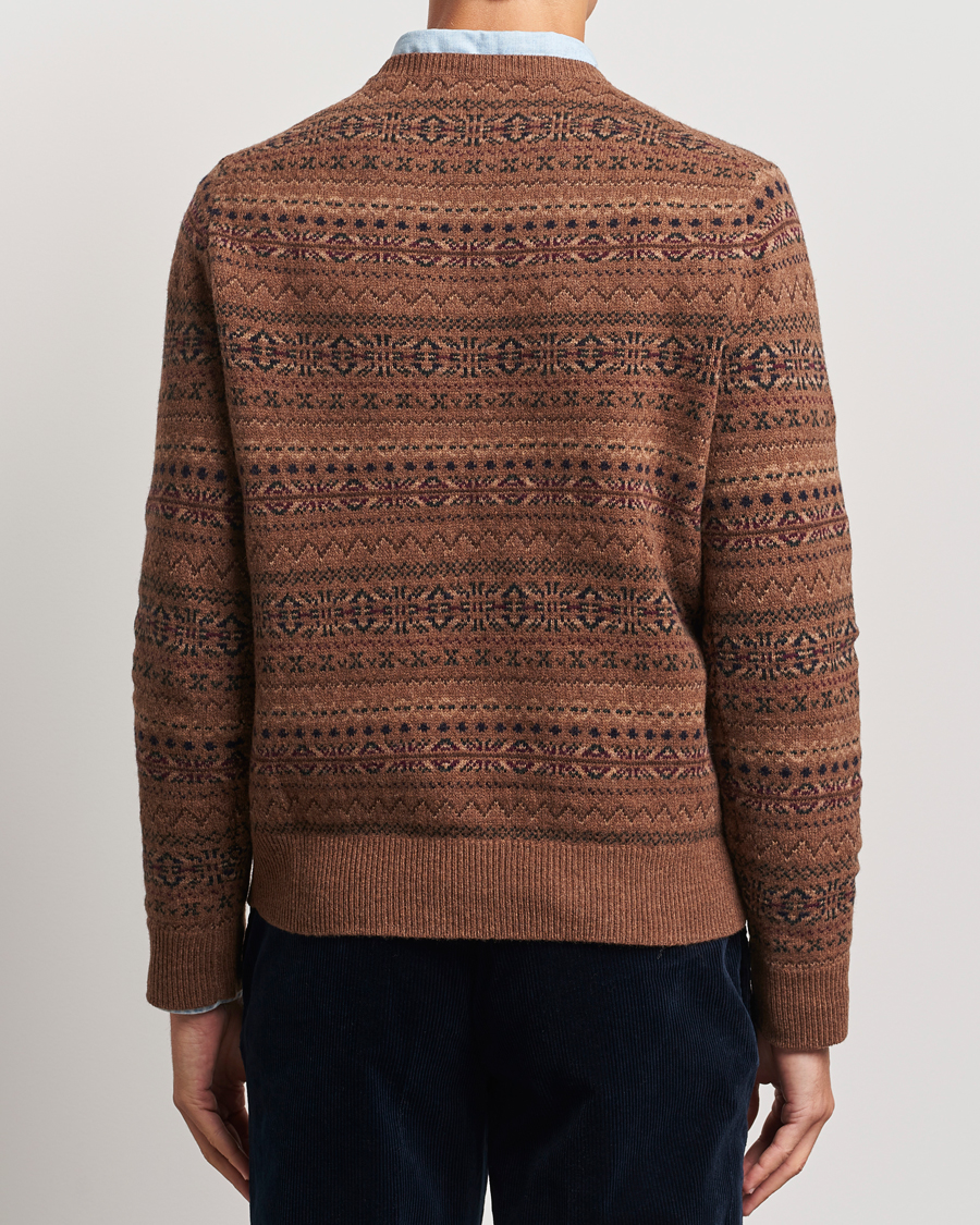 Herr | Tröjor | Polo Ralph Lauren | Wool Fairisle Sweater Camel Combo