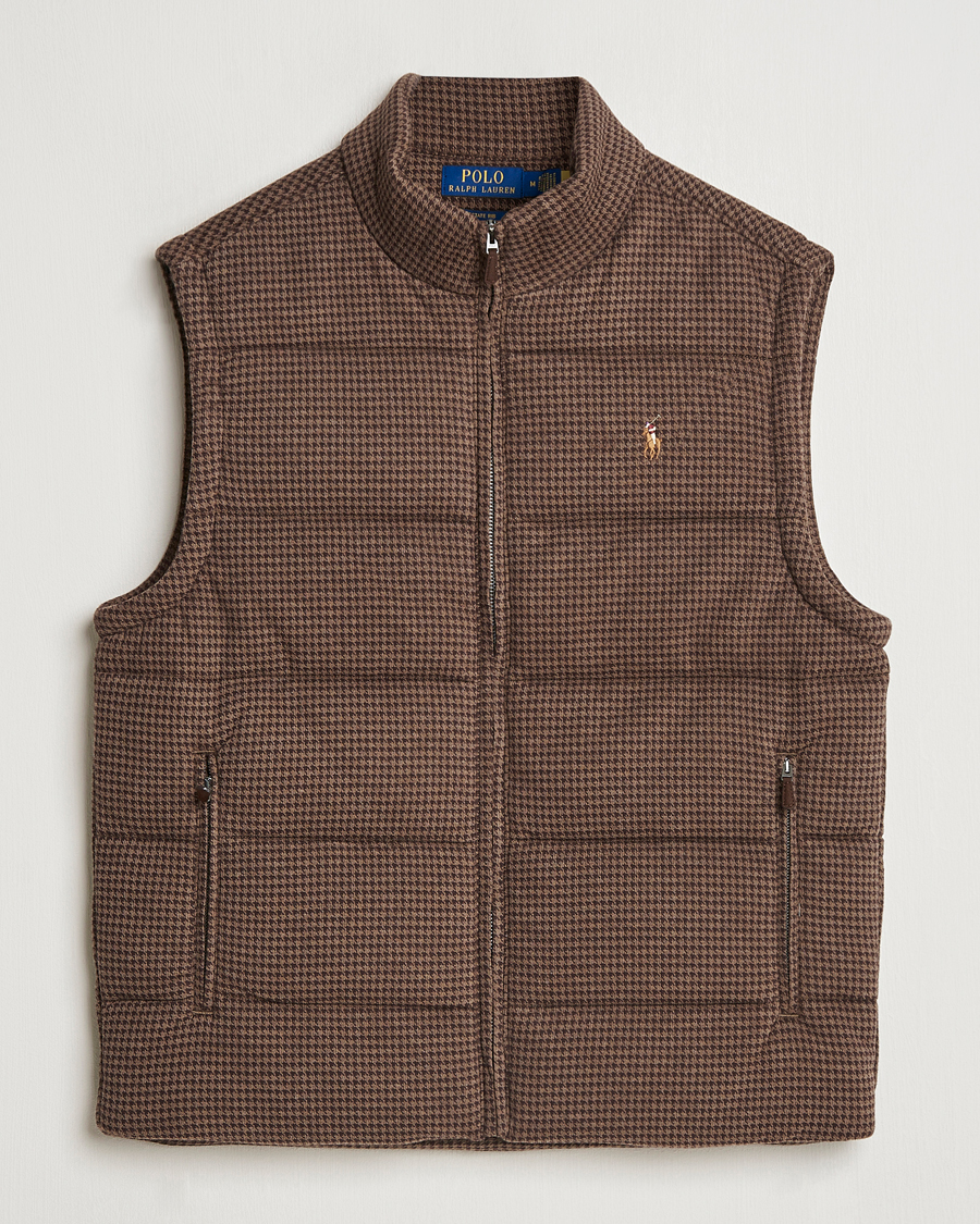 Herr | Jackor | Polo Ralph Lauren | Quilted Vest Cedar Heather Dogtooth