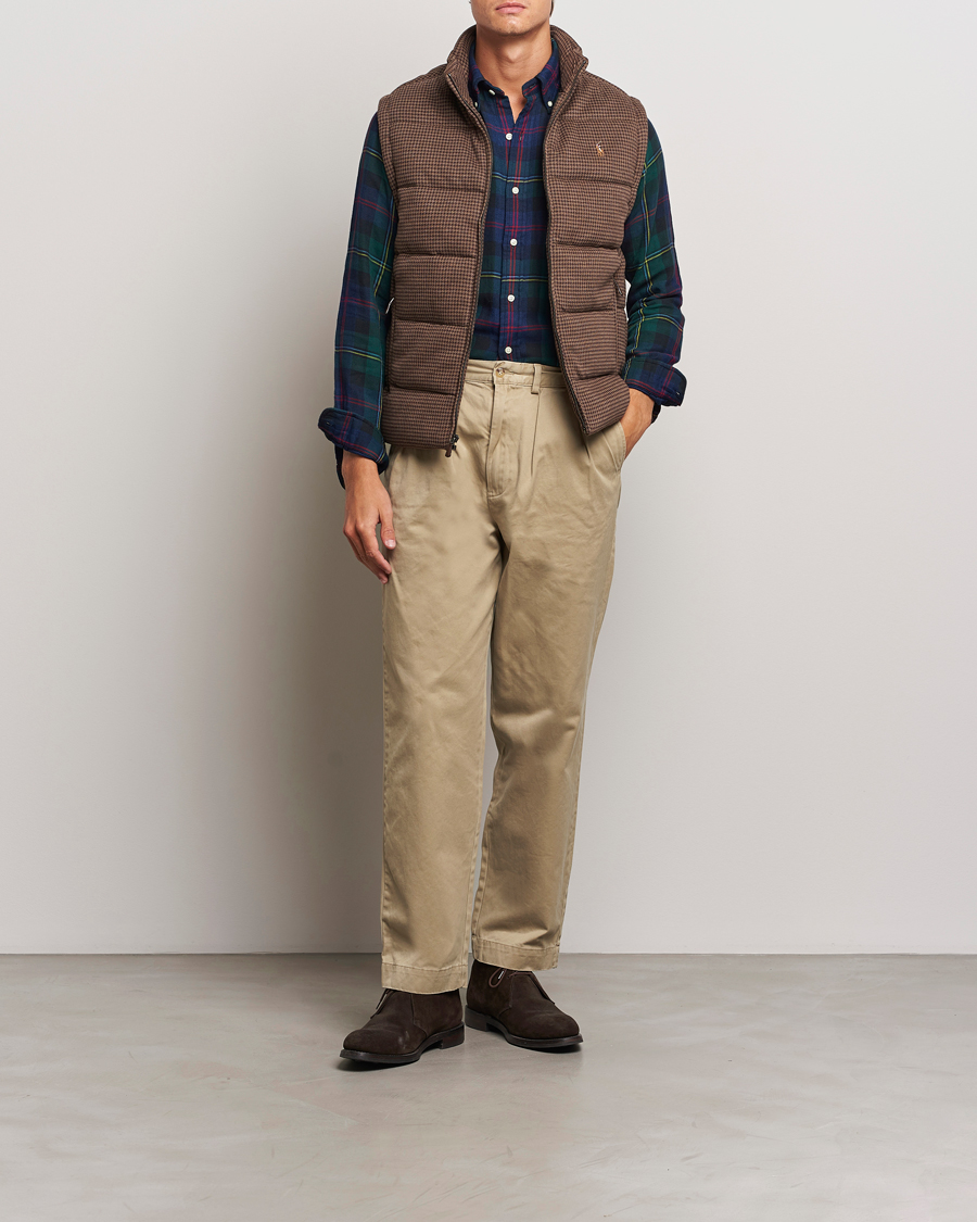 Herr | Jackor | Polo Ralph Lauren | Quilted Vest Cedar Heather Dogtooth