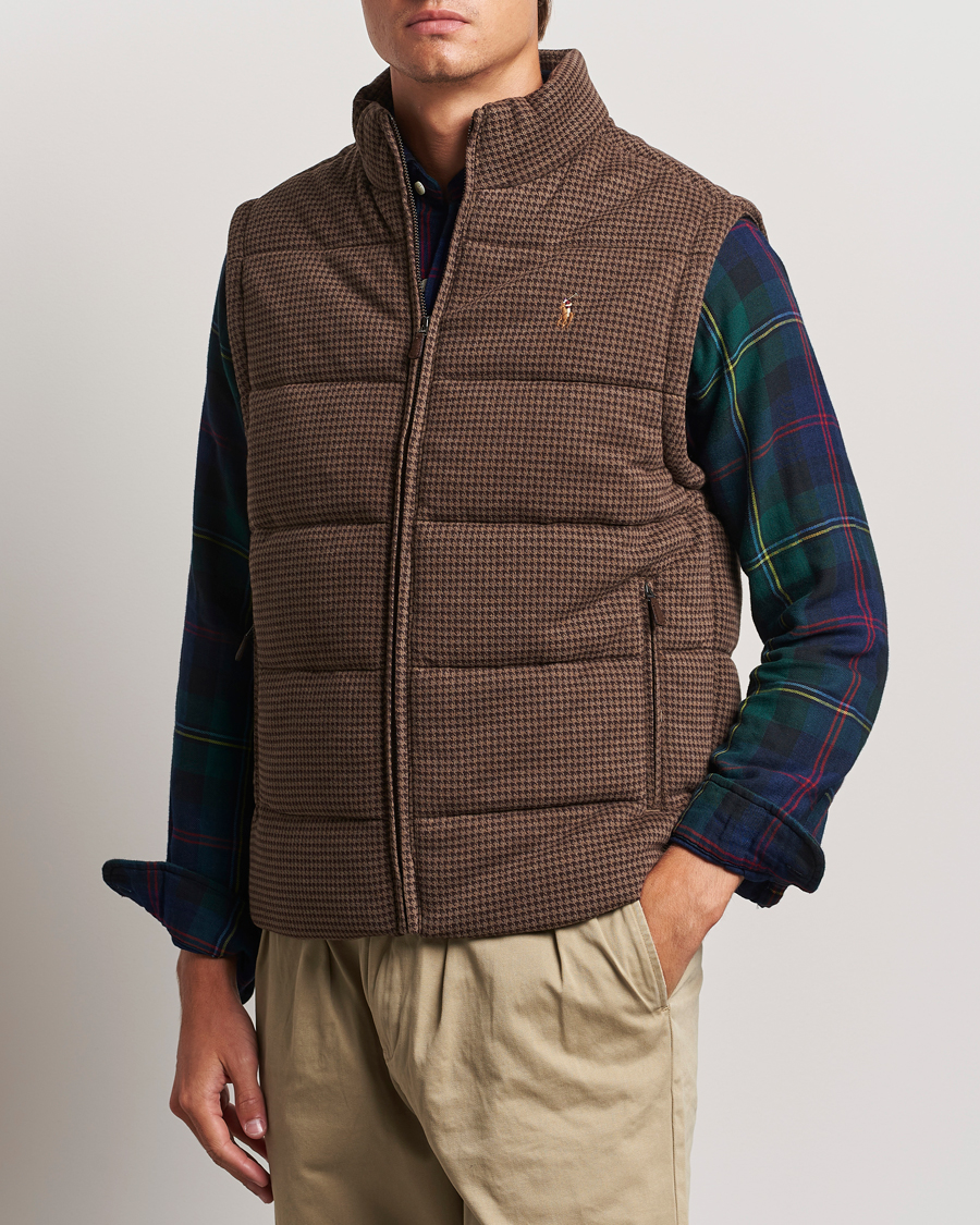 Herr | Jackor | Polo Ralph Lauren | Quilted Vest Cedar Heather Dogtooth