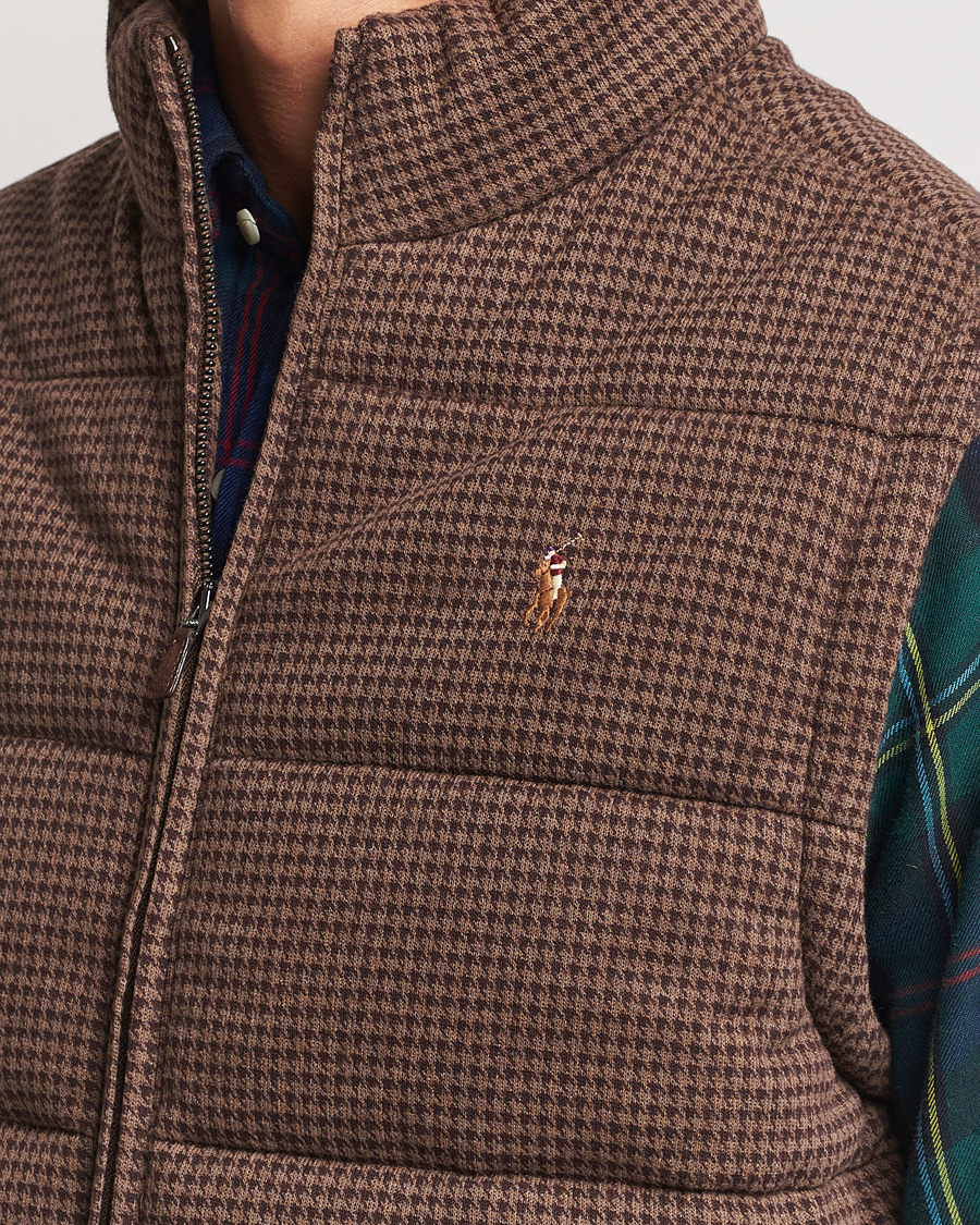 Herr | Jackor | Polo Ralph Lauren | Quilted Vest Cedar Heather Dogtooth
