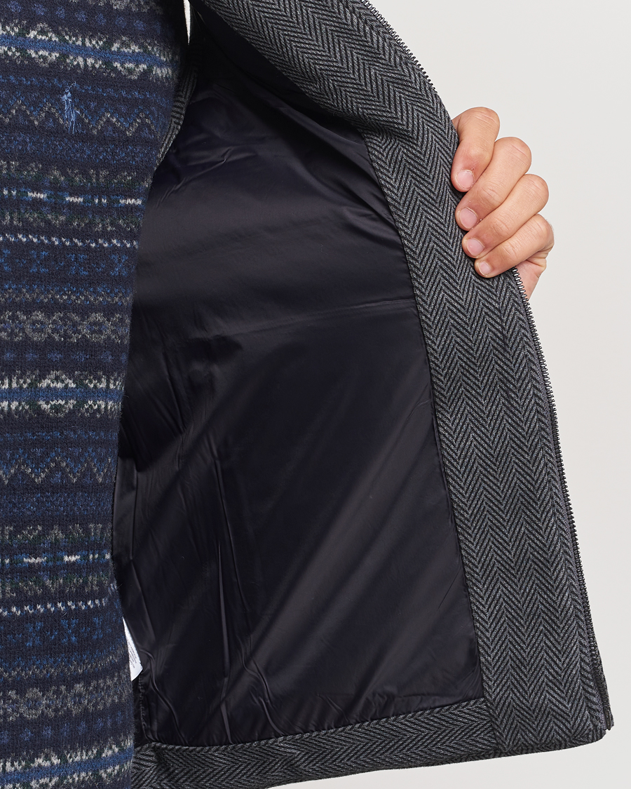 Herr | Jackor | Polo Ralph Lauren | Quilted Vest Stadium Grey Heather Herringbone