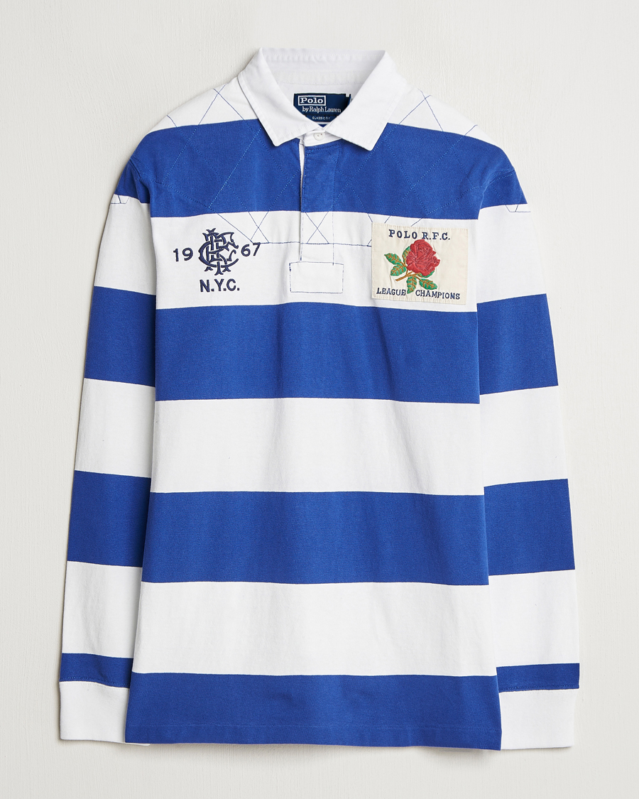 Herr | Tröjor | Polo Ralph Lauren | Rugby Patch Deckwash White/Active Blue