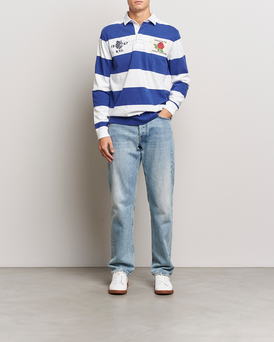 Herr | Tröjor | Polo Ralph Lauren | Rugby Patch Deckwash White/Active Blue
