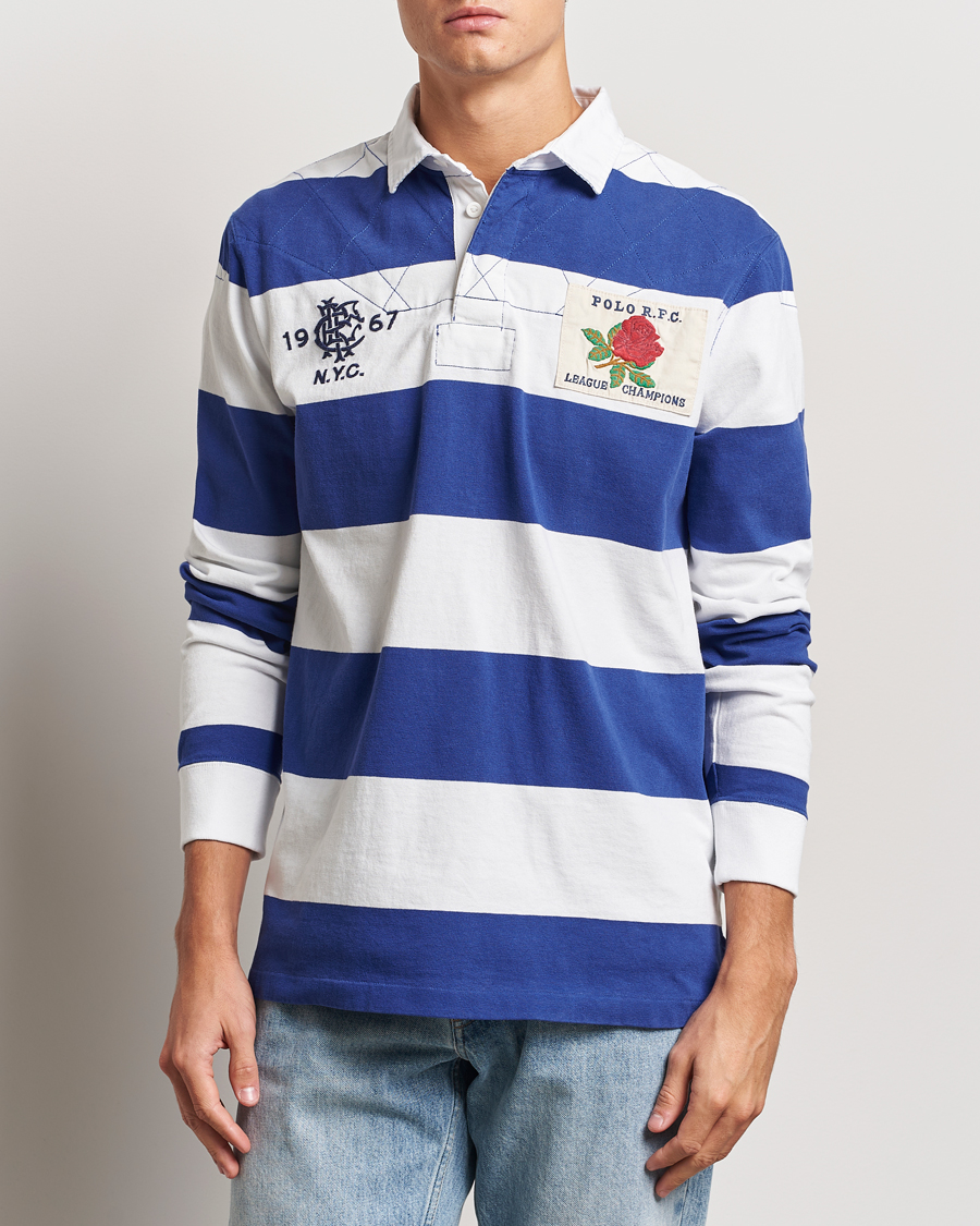 Herr | Tröjor | Polo Ralph Lauren | Rugby Patch Deckwash White/Active Blue