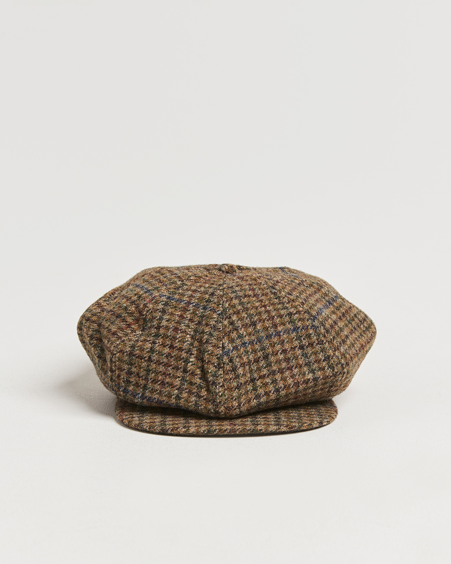 Herr | Polo Ralph Lauren Newsboy Herringbone Cap Sage/Tan | Polo Ralph Lauren | Newsboy Herringbone Cap Sage/Tan