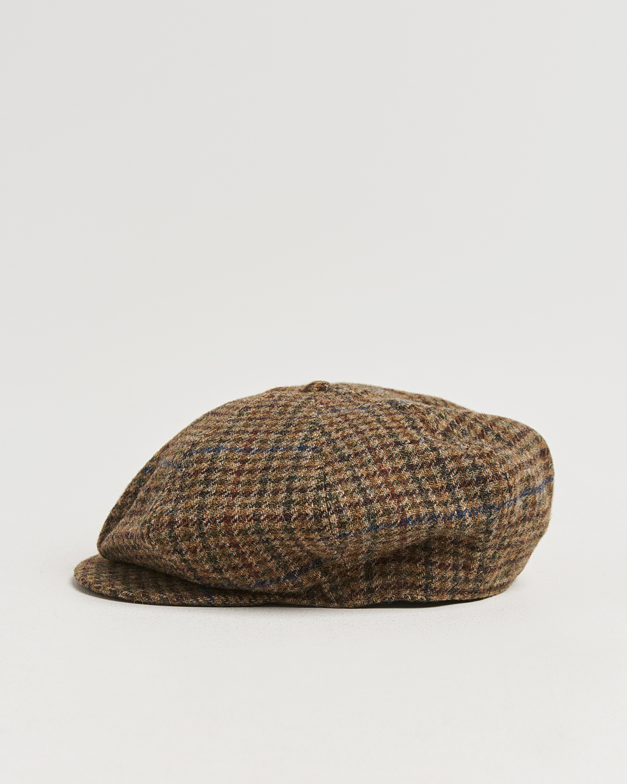 Herr | Polo Ralph Lauren Newsboy Herringbone Cap Sage/Tan | Polo Ralph Lauren | Newsboy Herringbone Cap Sage/Tan