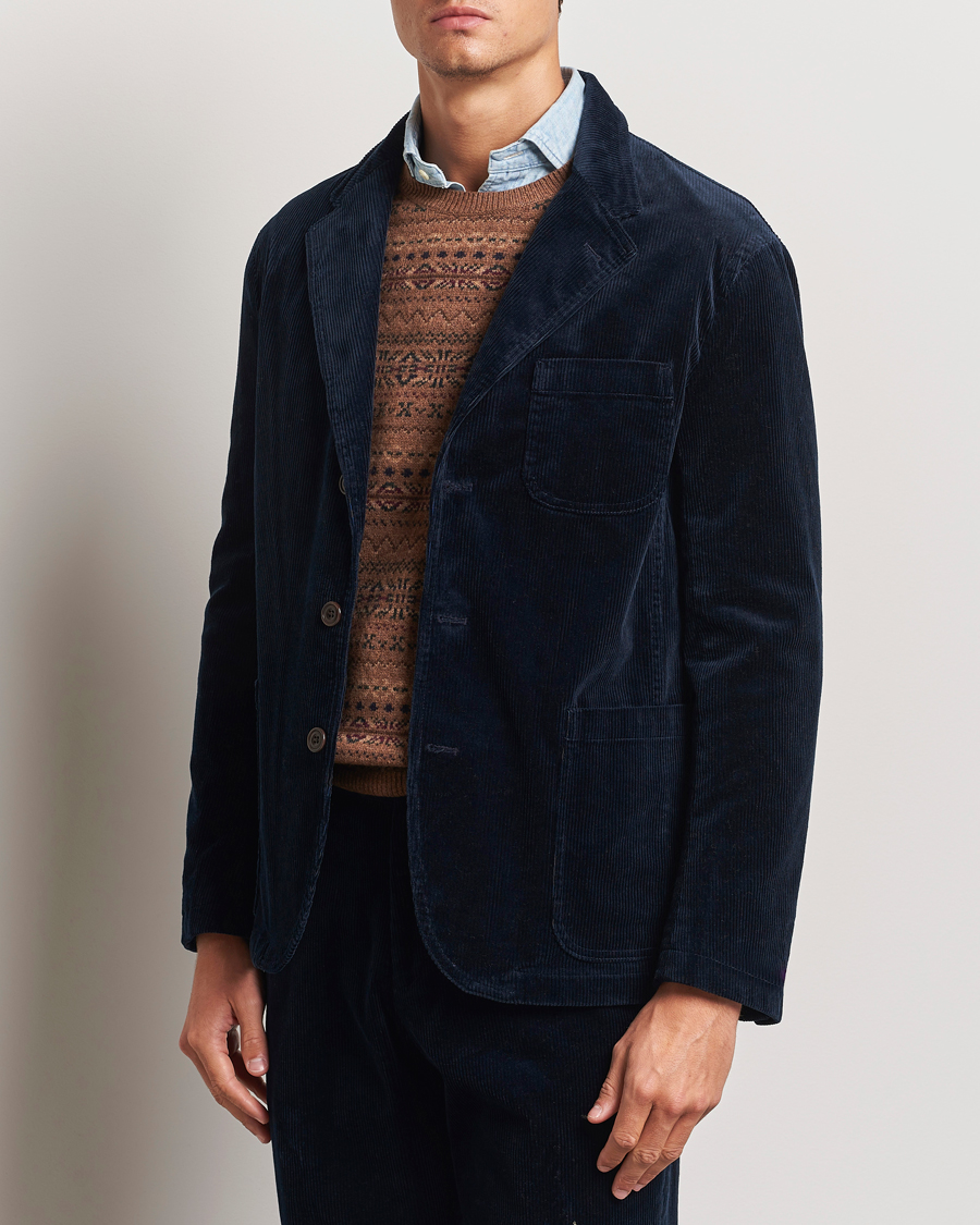 Herr | Kavajer | Polo Ralph Lauren | Corduroy Stretch Blazer Aviator Navy