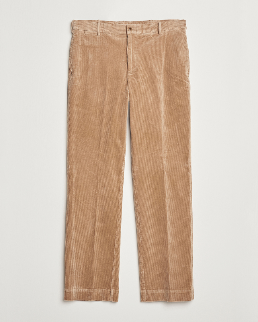 Herr | Byxor | Polo Ralph Lauren | Corduroy Pleated Trousers Hazelnut