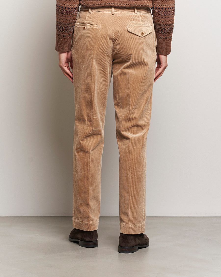Herr | Byxor | Polo Ralph Lauren | Corduroy Pleated Trousers Hazelnut