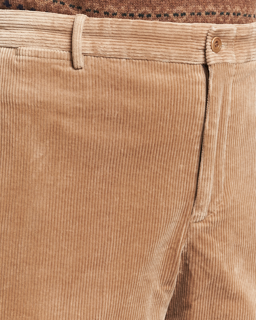 Herr | Byxor | Polo Ralph Lauren | Corduroy Pleated Trousers Hazelnut
