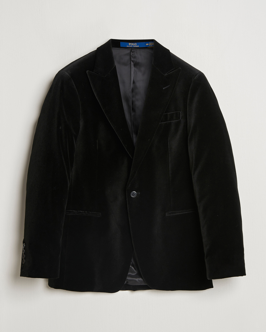 Herr | Kavajer | Polo Ralph Lauren | Velvet Blazer Black