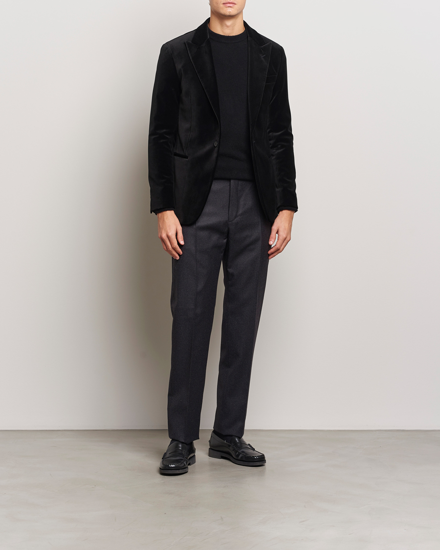 Herr | Kavajer | Polo Ralph Lauren | Velvet Blazer Black
