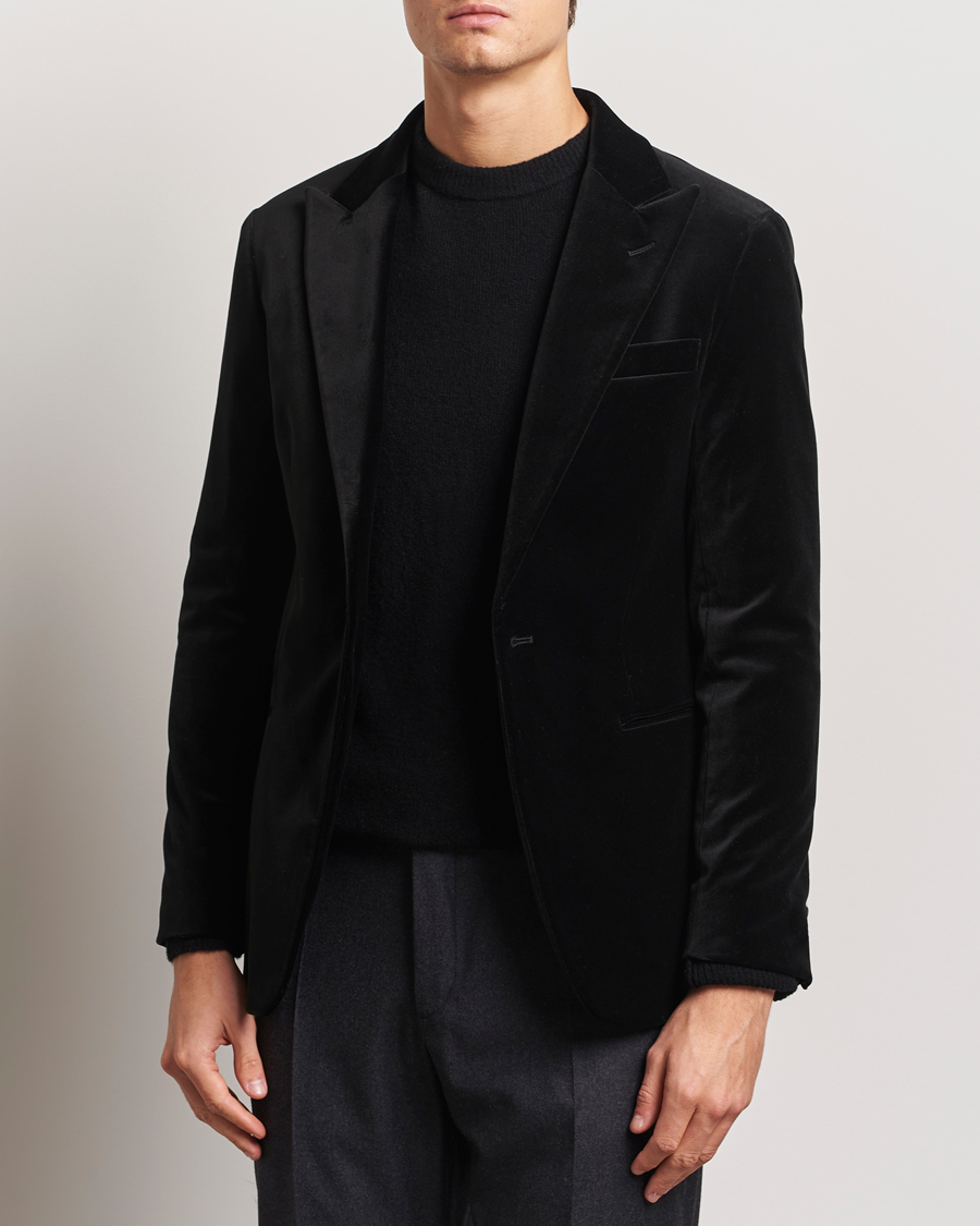 Herr | Kavajer | Polo Ralph Lauren | Velvet Blazer Black