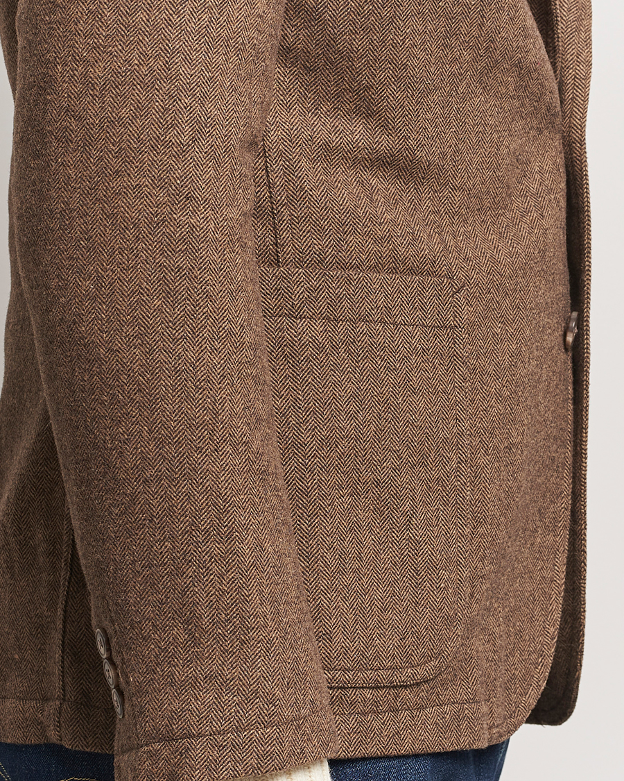 Herr | Kavajer | Polo Ralph Lauren | Classic Herringbone Sportcoat Brown/Tan