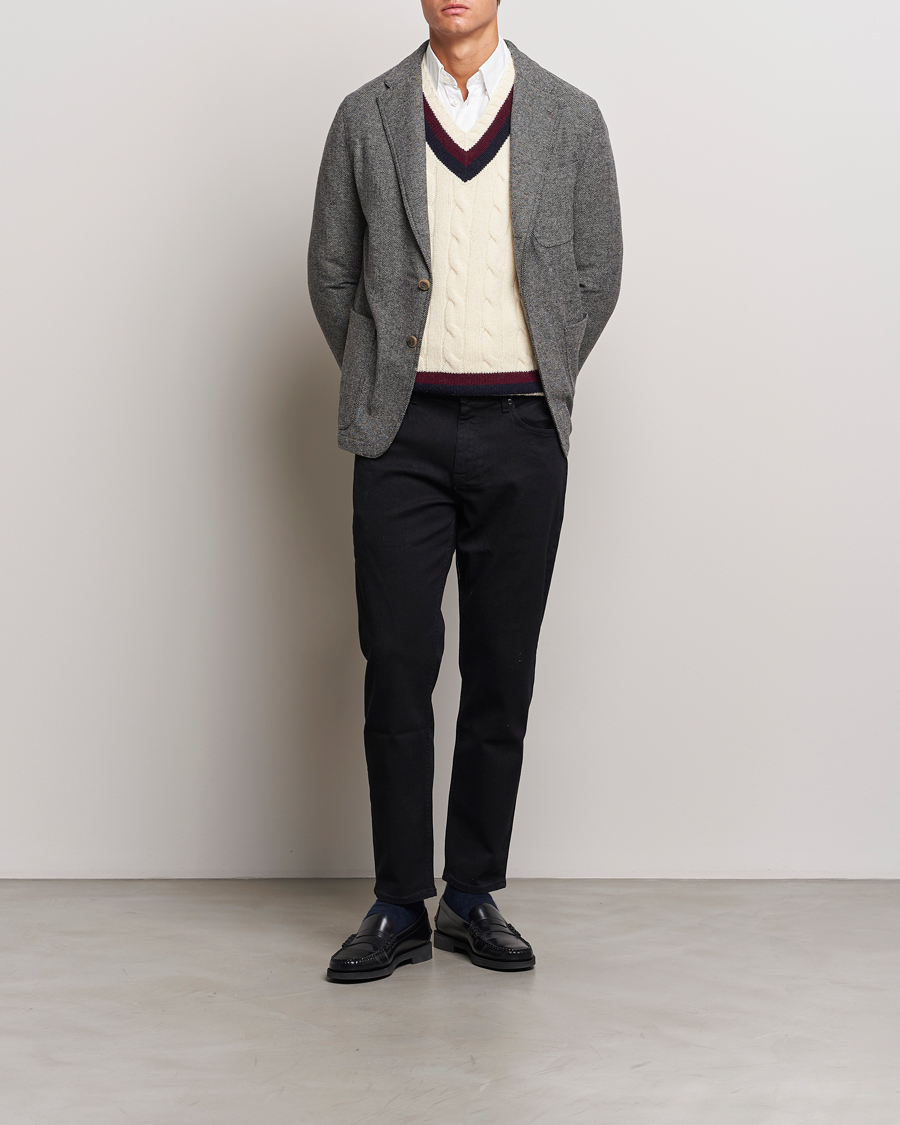 Herr | Kavajer | Polo Ralph Lauren | Classic Herringbone Sportcoat Black/Cream