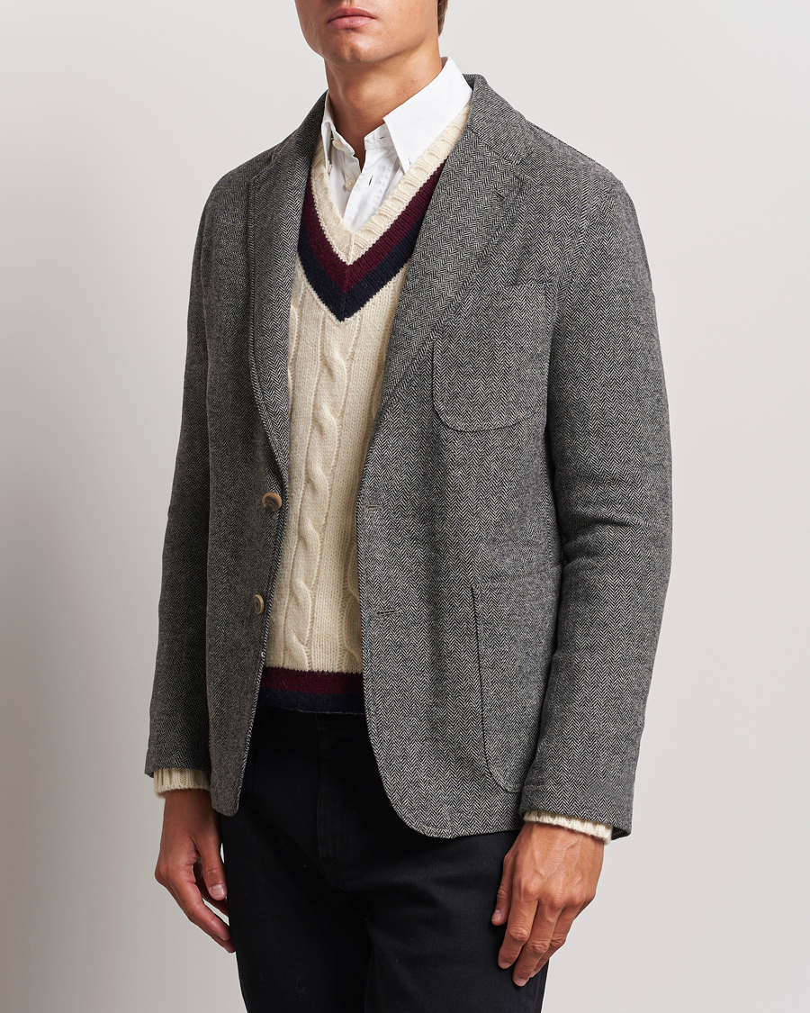 Herr | Kavajer | Polo Ralph Lauren | Classic Herringbone Sportcoat Black/Cream