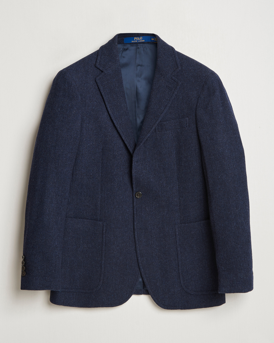 Herr | Kavajer | Polo Ralph Lauren | Broken Herringbone Sportcoat Navy Multi