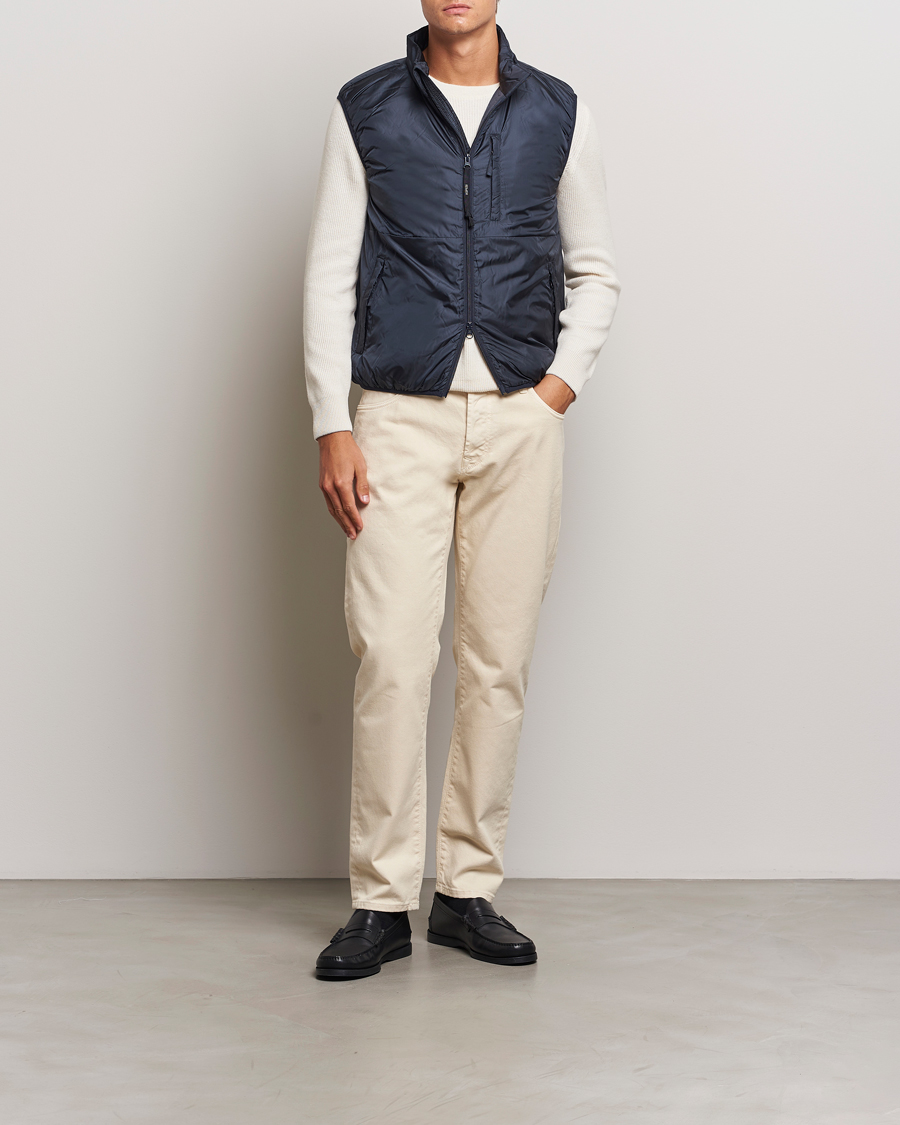 Herr | Byxor | Incotex | 5-Pocket Bull Denim Pants Off White