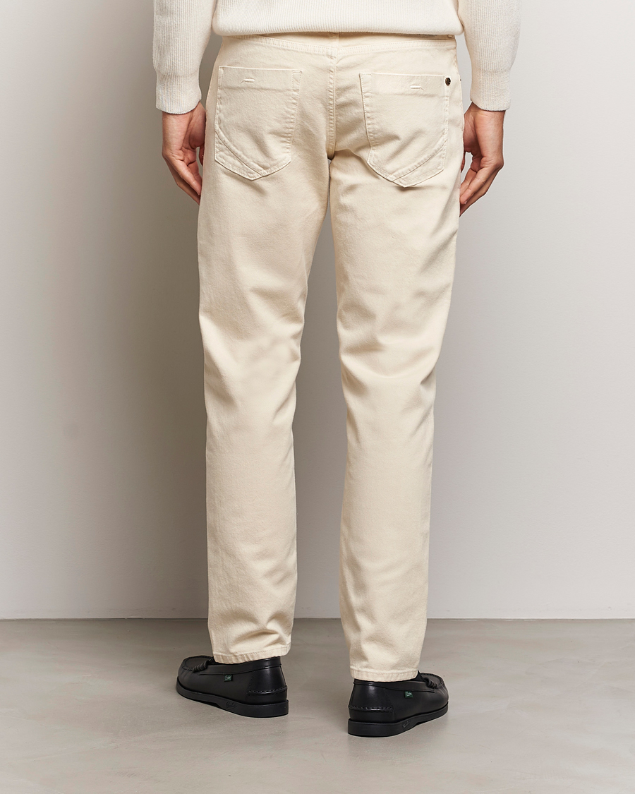 Herr | Byxor | Incotex | 5-Pocket Bull Denim Pants Off White