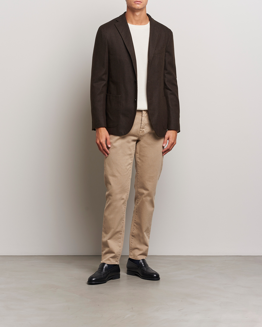 Herr | Byxor | Incotex | 5-Pocket Bull Denim Pants Beige