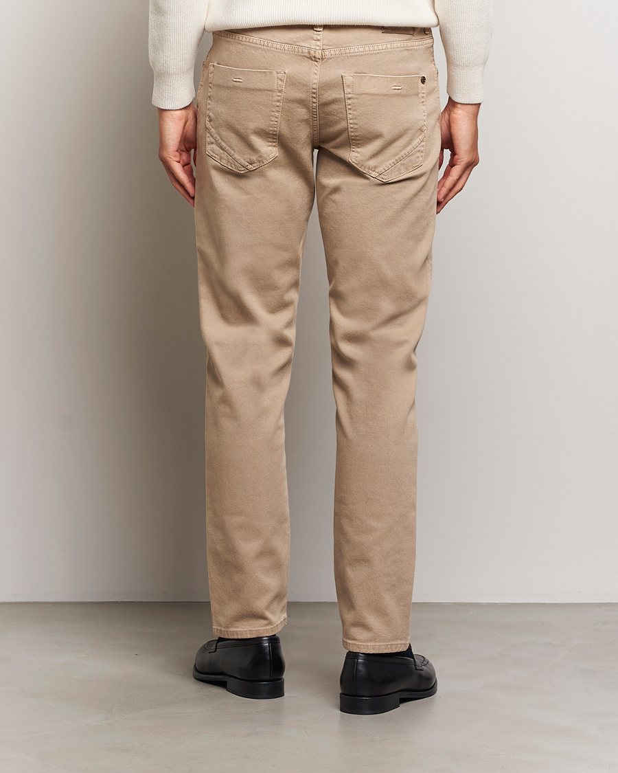 Herr | Byxor | Incotex | 5-Pocket Bull Denim Pants Beige