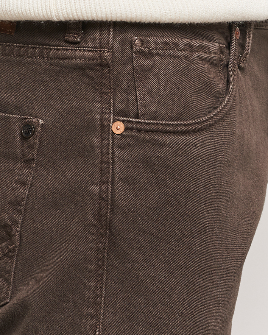Herr | Byxor | Incotex | 5-Pocket Bull Denim Pants Dark Brown