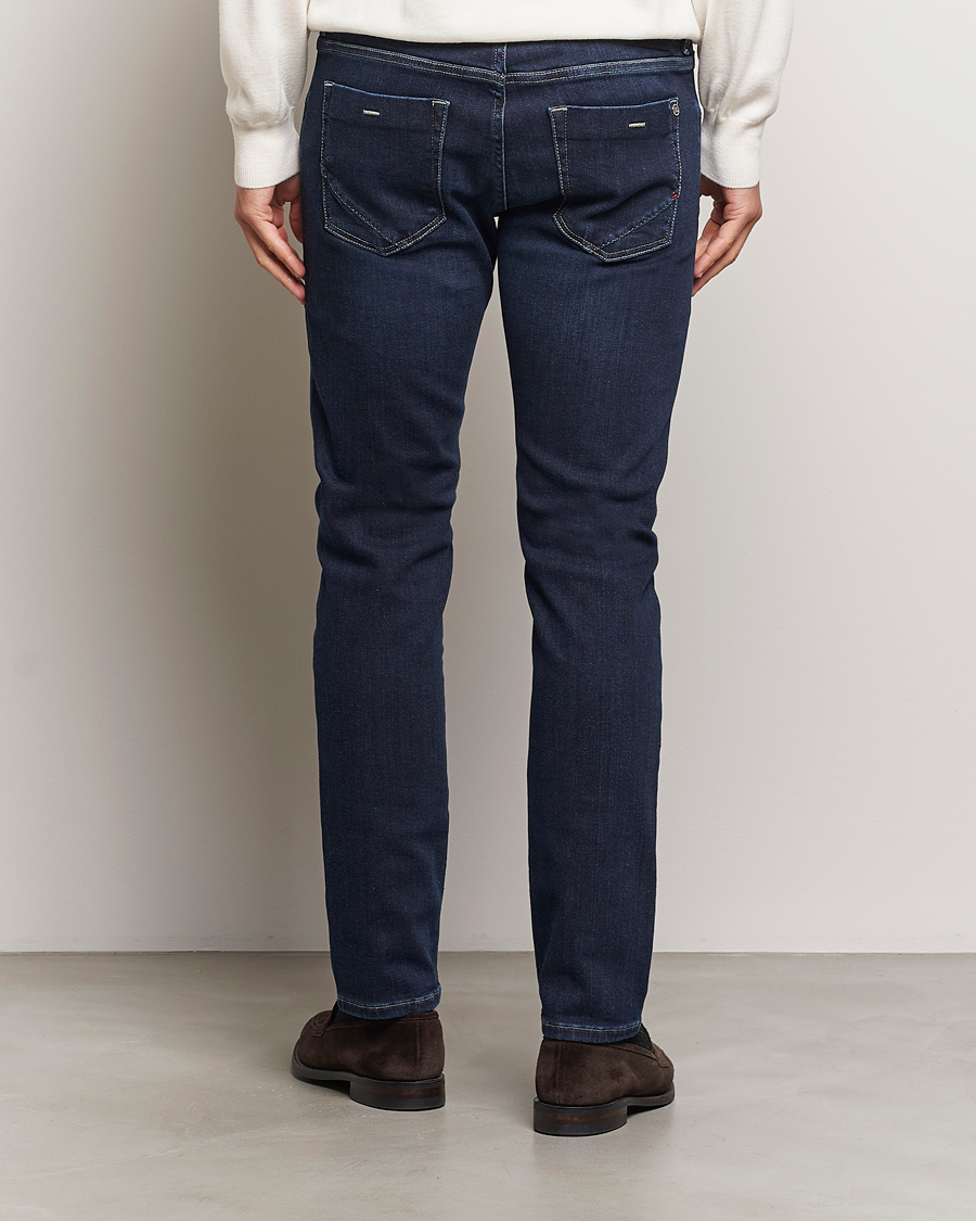 Herr | Jeans | Incotex | 5-Pocket Stretch Denim Dark Blue