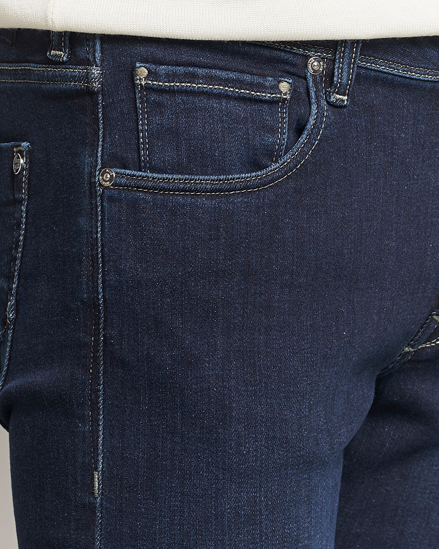 Herr | Jeans | Incotex | 5-Pocket Stretch Denim Dark Blue