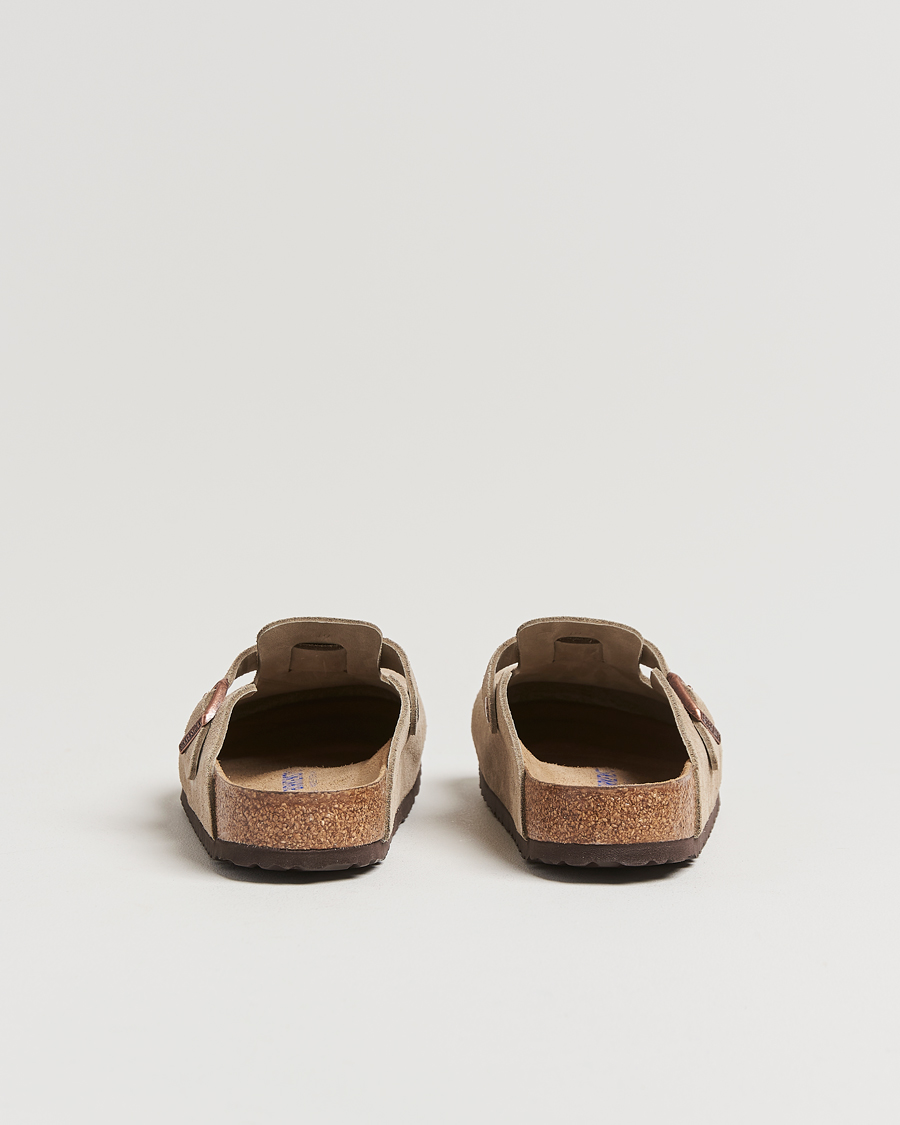 Herr | Sandaler & Tofflor | BIRKENSTOCK | Boston Soft Footbed Taupe Suede