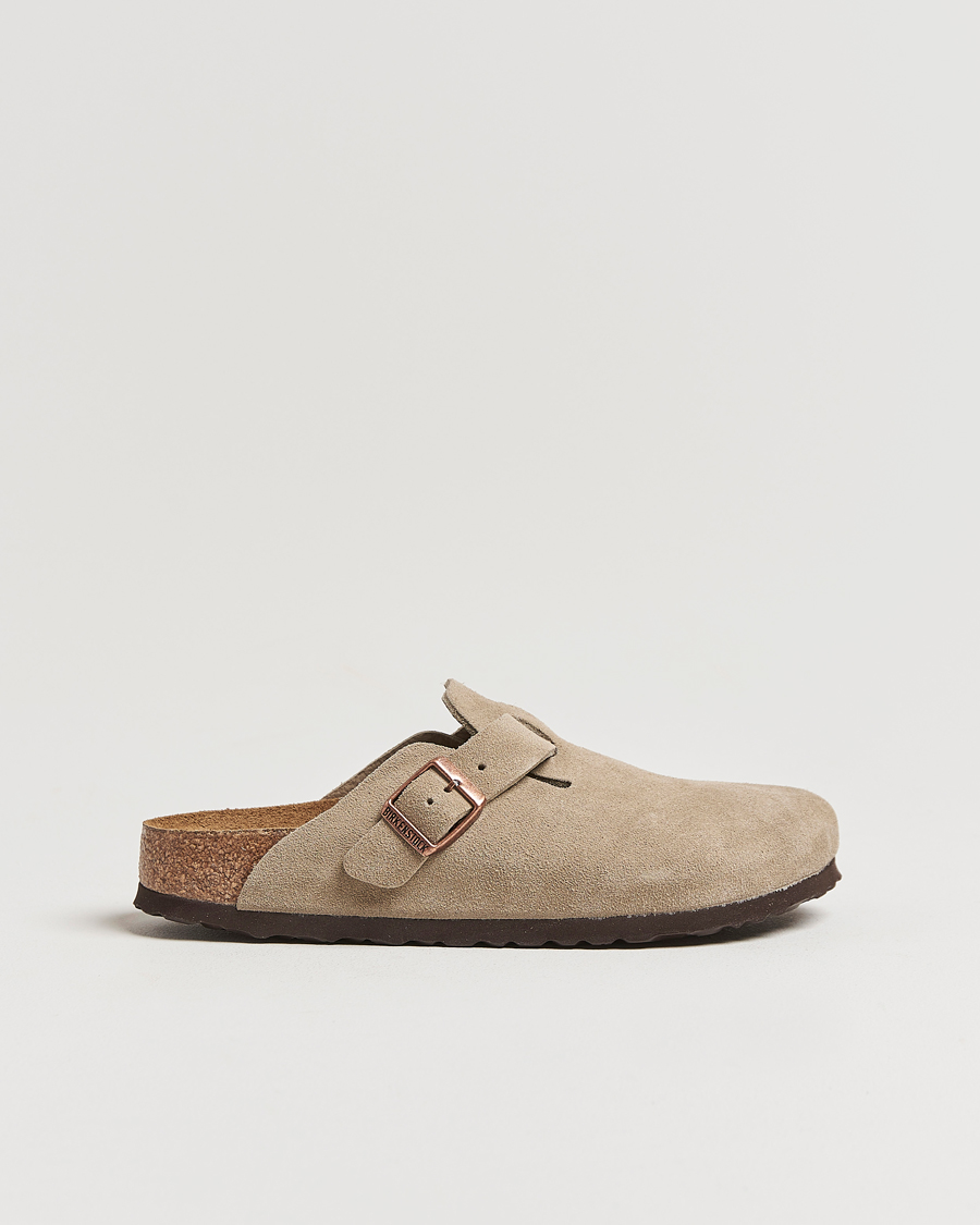 Herr | Sandaler & Tofflor | BIRKENSTOCK | Woman Boston Soft Footbed Taupe Suede