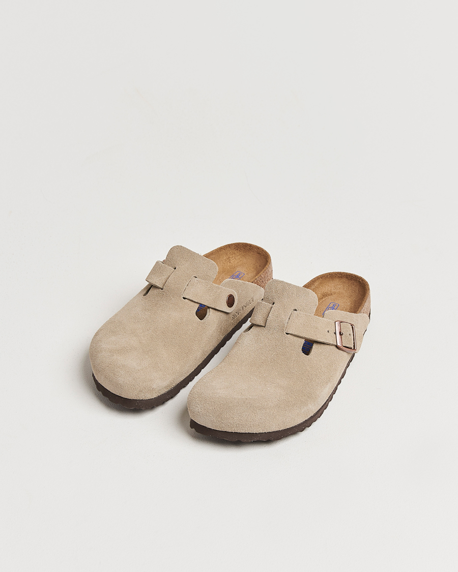 Herr | Sandaler & Tofflor | BIRKENSTOCK | Woman Boston Soft Footbed Taupe Suede