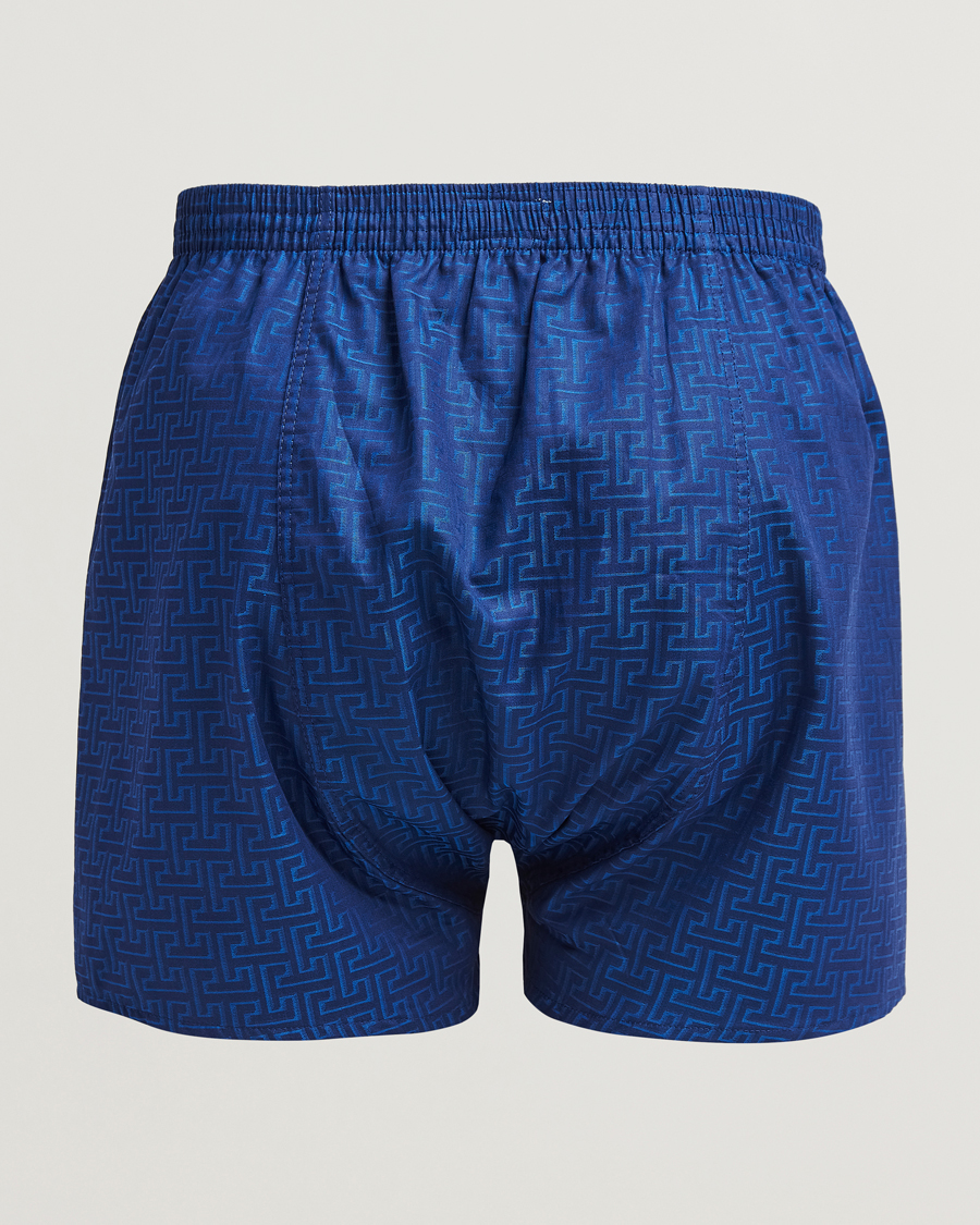 Herr | Underkläder | Derek Rose | Classic Fit Woven Cotton Boxer Shorts Navy
