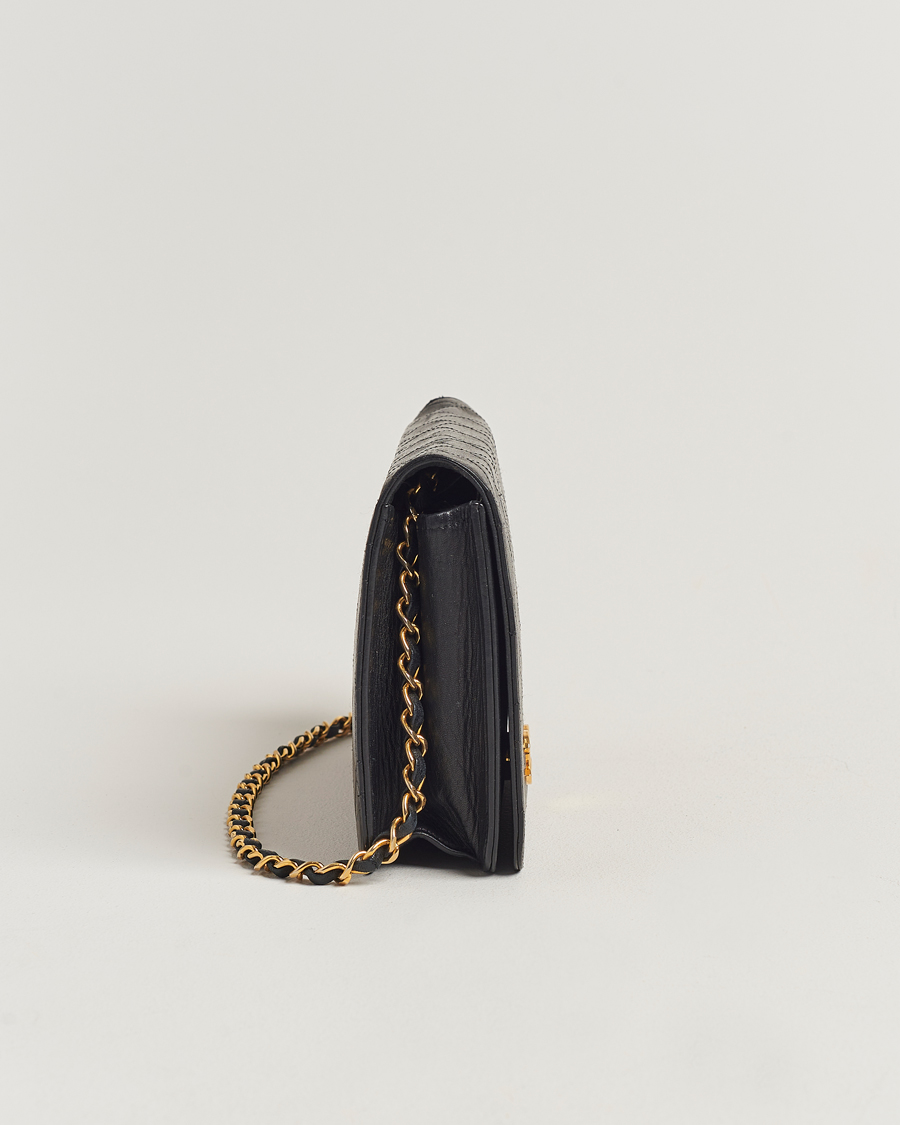 Herr | Chanel Pre-Owned Single Full Flap Bag Black Lambskin | Chanel Pre-Owned | Single Full Flap Bag Black Lambskin