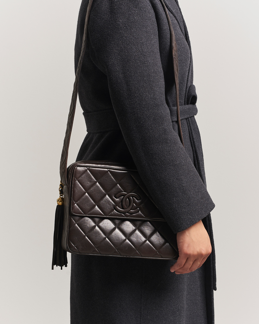 Herr | Gifts for Her | Chanel Pre-Owned | Tassel Flap Shoulder Bag Black Lambskin