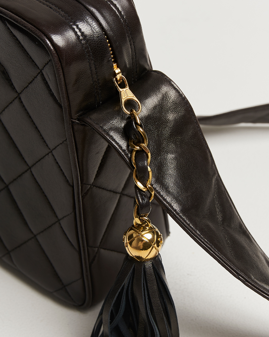 Herr | Gifts for Her | Chanel Pre-Owned | Tassel Flap Shoulder Bag Black Lambskin
