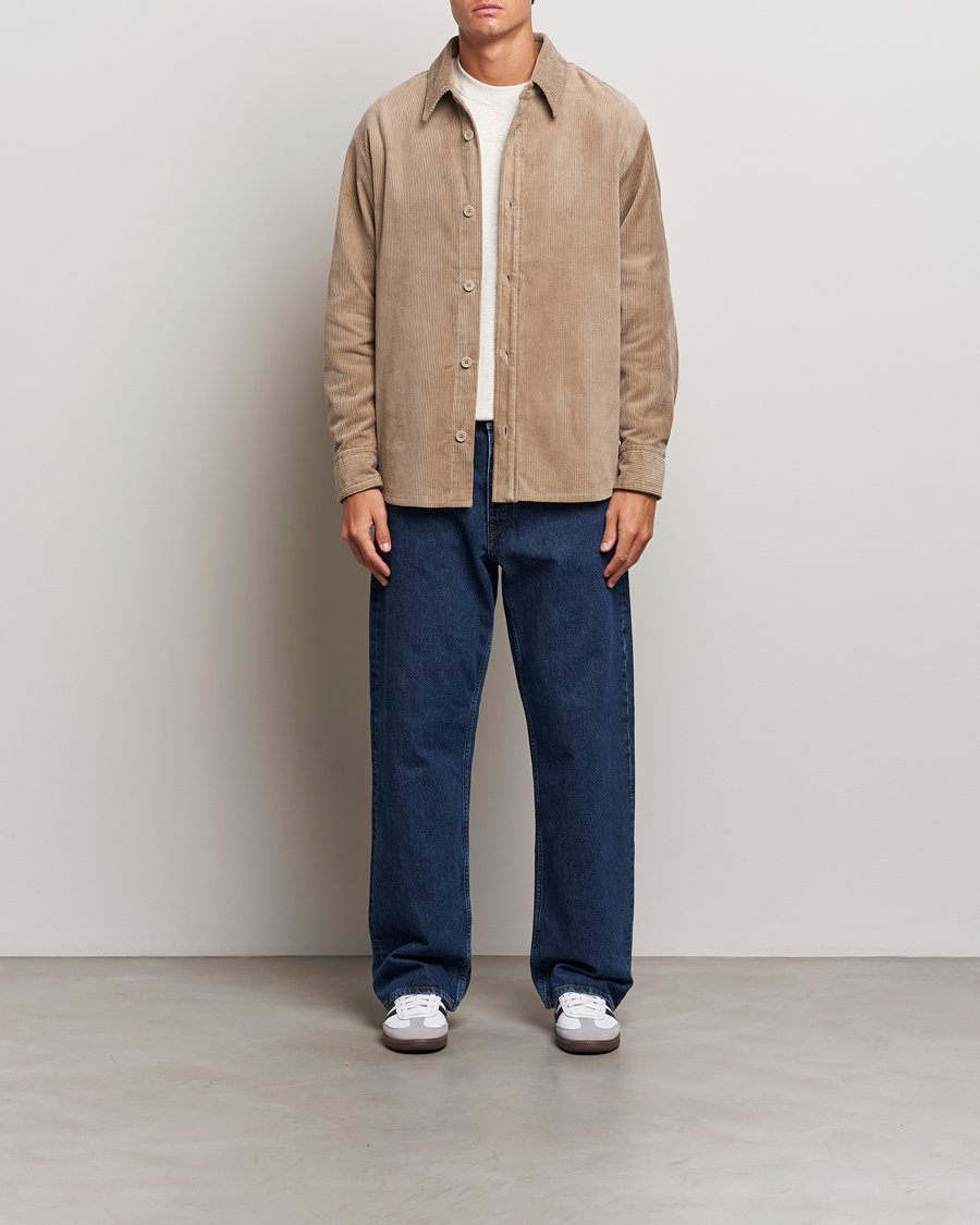 Herr | Skjortor | A.P.C. | Bobby Corduroy Overshirt Beige