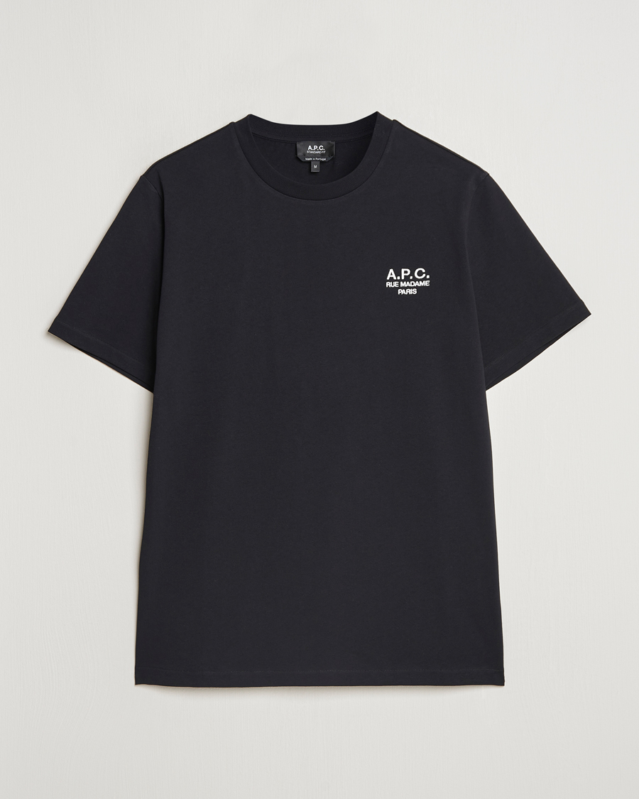 Herr | T-Shirts | A.P.C. | Rue Madame T-Shirt Black/White