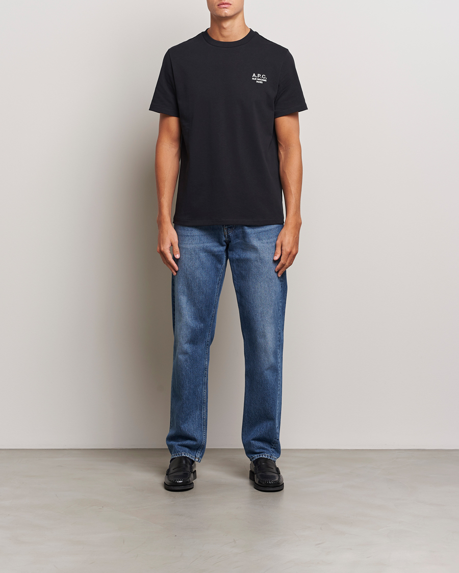 Herr | T-Shirts | A.P.C. | Rue Madame T-Shirt Black/White