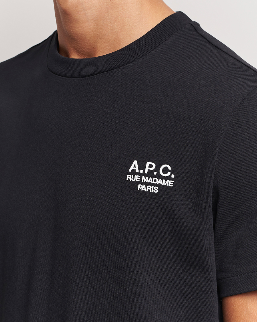 Herr | T-Shirts | A.P.C. | Rue Madame T-Shirt Black/White