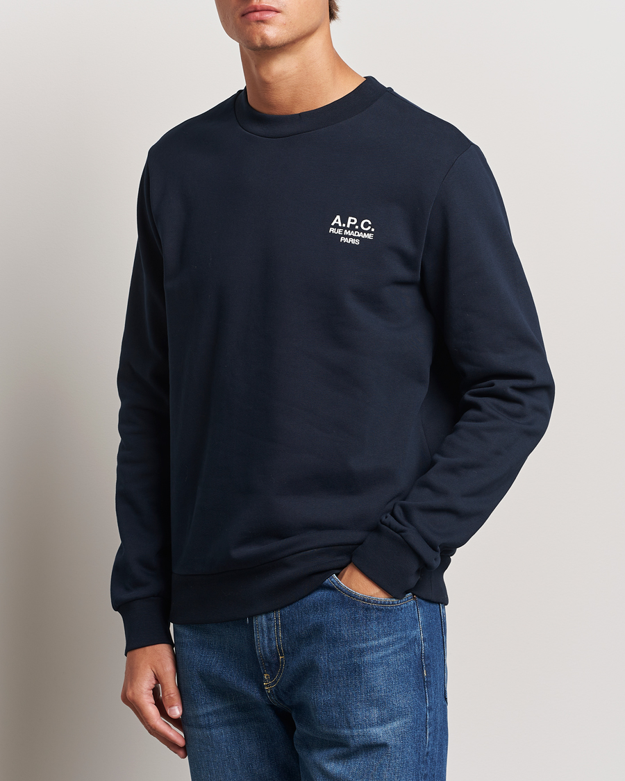 Herr | Tröjor | A.P.C. | Rue Madame Sweatshirt Dark Navy