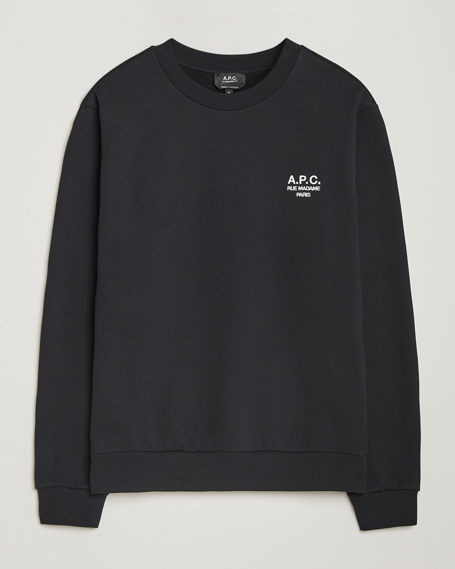 Herr | Tröjor | A.P.C. | Rue Madame Sweatshirt Black/White