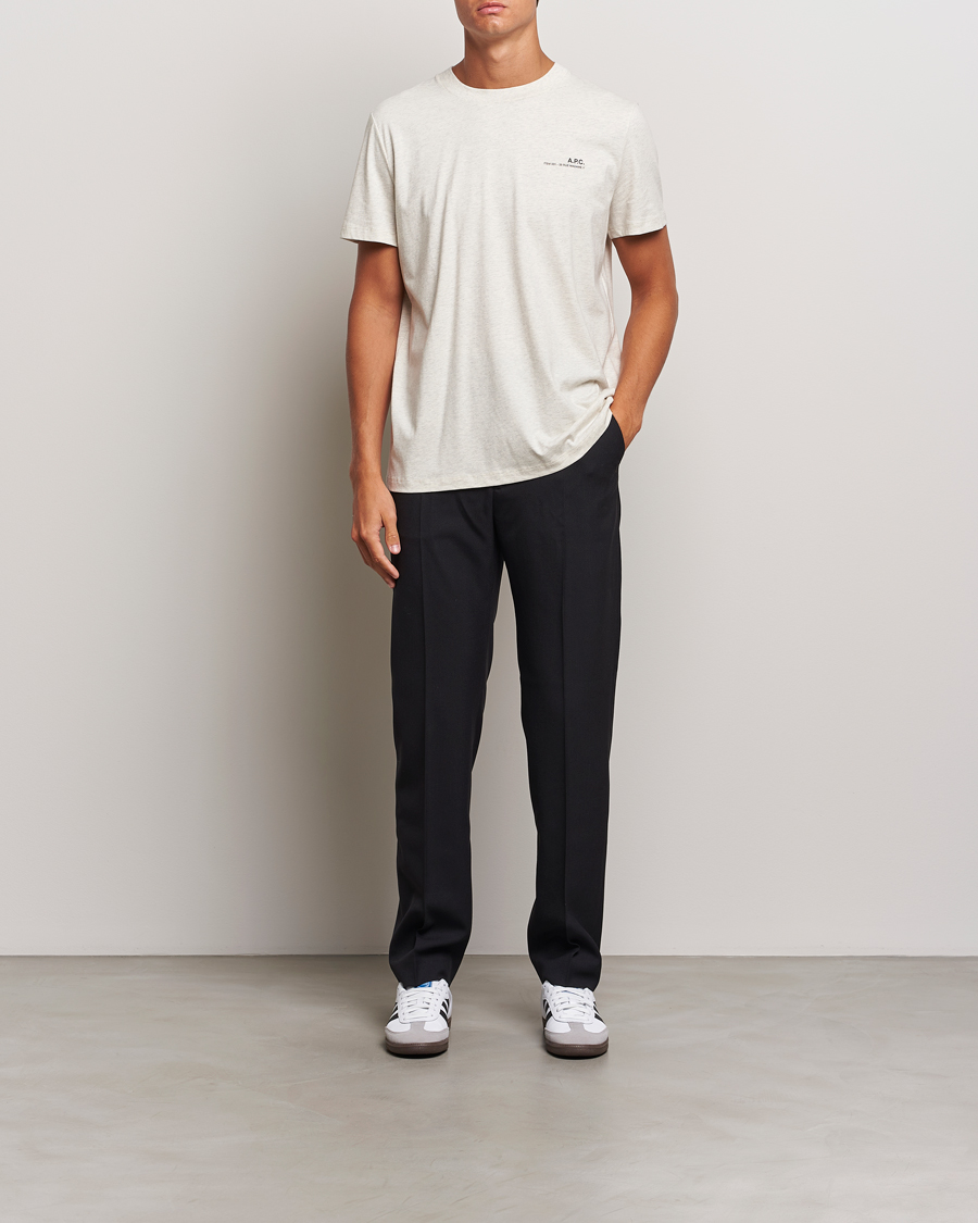 Herr | T-Shirts | A.P.C. | Item T-Shirt Ecru Chine